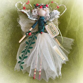 Personalised Christmas Holly Berry Fairy, 11 of 12