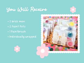 Paint Your Own Brick Man Craft Kit Party Favours, 8 of 8