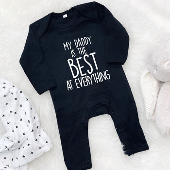 'My Daddy Is The Best…'Personalised Rompersuit, 4 of 8