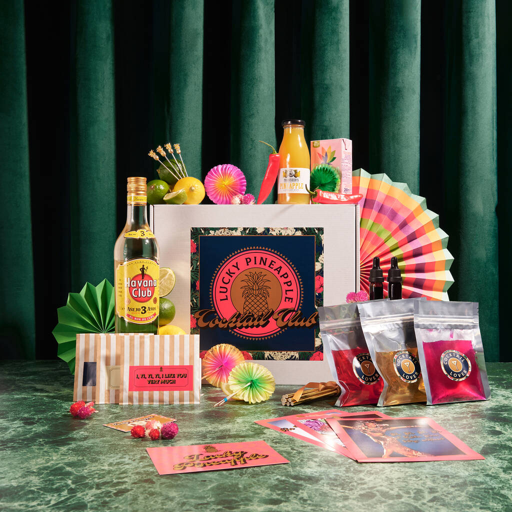 Rum Lovers Diy Cocktail Party Box By Lucky Pineapple Cocktails