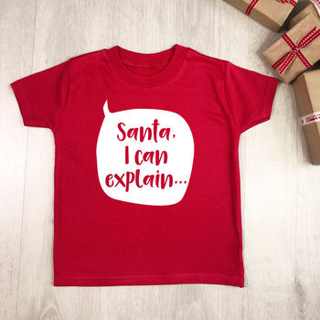 Santa I Can Explain Kids Christmas T Shirt Or Babygrow By Lovetree ...