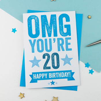 Omg You're 20 Birthday Card, 2 of 3