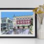 Crucible And Lyceum Theatre, Sheffield Illustration Art Print, thumbnail 2 of 3