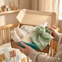 Personalised Ivory Knitted Blanket, Booties And Bunny Comforter Gift Box, thumbnail 1 of 8