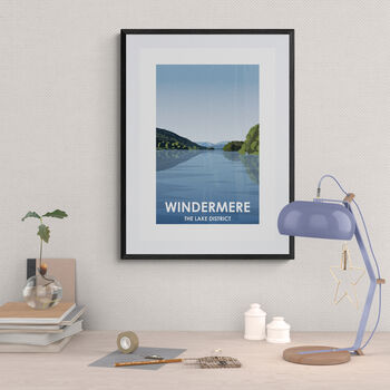 Lake Windermere The Lake District Landscape Art Print, 3 of 4