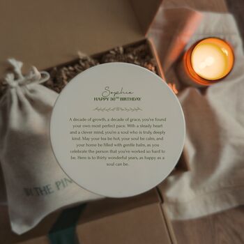 Personalised 30th Birthday Candle Gift Set, 2 of 7