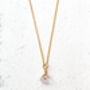 Clear Quartz Nugget Necklace 18k Gold Plated Christmas Gift Present, thumbnail 6 of 6