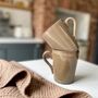 Pair Of Earth Brown Stoneware Mugs, thumbnail 1 of 6