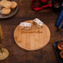 Personalised Couples Round Chopping Board, thumbnail 3 of 5