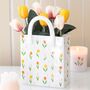 Tulip Print Flower Vase Gifts For Her, thumbnail 1 of 5