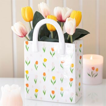 Tulip Print Flower Vase Gifts For Her, 4 of 7