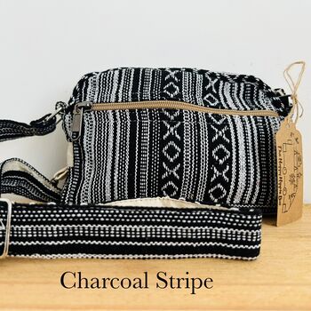 Mini Striped Bohemian Shoulder Bag, 4 of 12