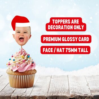 Christmas Cupcake Toppers, 2 of 4