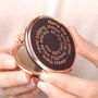Personalised Rose Gold Plated Compact Mirror, thumbnail 1 of 8