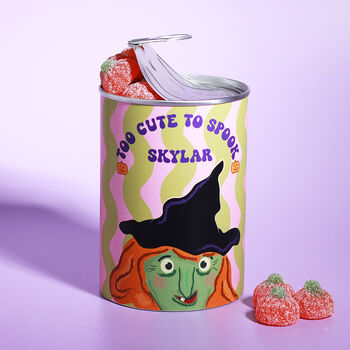 Personalised Halloween Witch Sweet Tin, 2 of 5