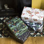 'Starry Robins' Luxury, Recycled Wrapping Paper Pack, thumbnail 5 of 8
