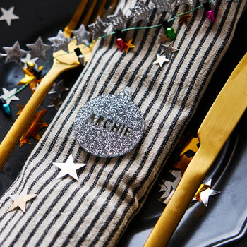 Personalised Christmas Bauble Place Setting, 4 of 5
