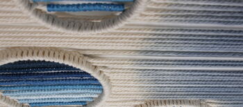 'Blue Planet' Fiber Art Wall Hanging, 5 of 8