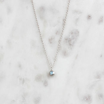 Silver Gemset Orb Necklace, 4 of 10