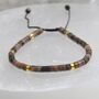 Gemstone Boho Beaded Adjustable Friendship Bracelet, thumbnail 3 of 9