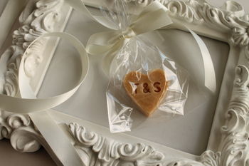 Personalised Scottish Tablet Heart Wedding Favour, 5 of 6