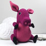 Pig Wool Soft Toy Large And Personalised, thumbnail 2 of 8