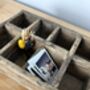 Vintage Wooden Compartment Organiser Tray, thumbnail 6 of 6