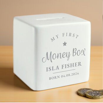 Personalised My First Money Box, 3 of 6