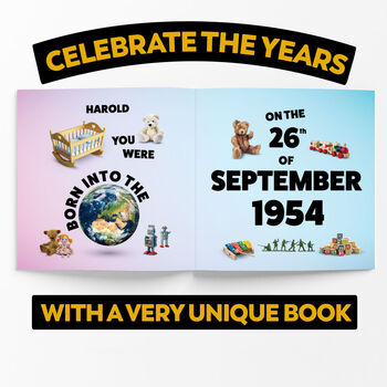 Personalised 70th Birthday Gift Book, 2 of 6