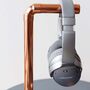 Handcrafted Solid Copper Headphone Stand, thumbnail 3 of 3