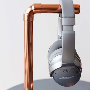 Handcrafted Solid Copper Headphone Stand, 3 of 3