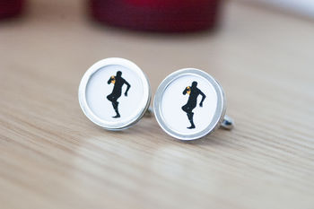 Rugby Player On Cufflinks, 2 of 3