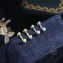 Sterling Silver Auqa Green Opal Ear Jacket, thumbnail 3 of 10