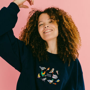 Always Peckish Embroidered Sweatshirt, 2 of 11