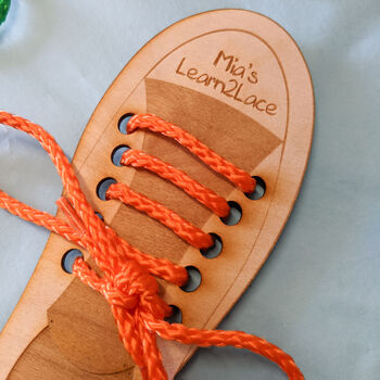 Personalised Learn To Lace Practice Toy, 4 of 5