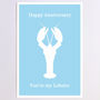 Personalised Lobster Anniversary Card, thumbnail 5 of 9