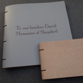 Personalised Leather Memory Book Album, 11 of 12