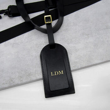 Handmade Personalised Leather Luggage Tag, 3 of 7