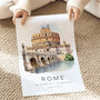 Rome Castel Sant'angelo Travel Print, thumbnail 2 of 7