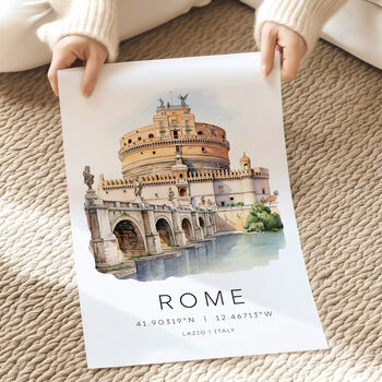 Rome Castel Sant'angelo Travel Print, 2 of 7