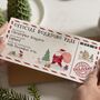 Colourful Lapland Boarding Pass Christmas Voucher, thumbnail 1 of 4