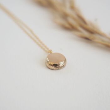 Recycled Gold Faceted Nugget Pendant, 2 of 6