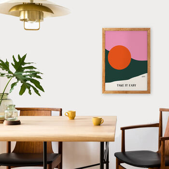 Take It Easy Giclée Retro Art Print, 3 of 3