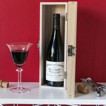 Personalised Wooden Anniversary Wine Box, 3 of 5