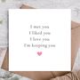 Card For Partner/ Her | Valentines Day Card, thumbnail 1 of 3