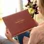 Personalised Large Leather Wedding Guest Book, thumbnail 2 of 12