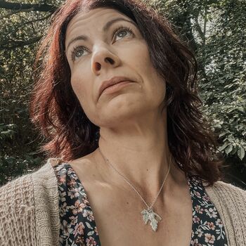 Nature Talisman Charm Necklace In Recycled Silver, 3 of 5
