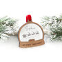 My First Christmas Snow Globe Style Personalised Bauble, thumbnail 5 of 6