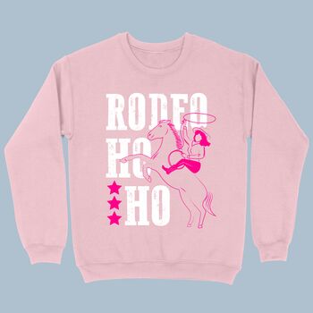 Rodeo Ho Ho Christmas Cowgirl Sweatshirt, 2 of 2