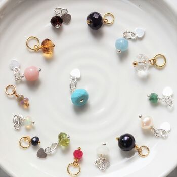 Personalised Childs Heart Necklace With Birthstones, 4 of 12
